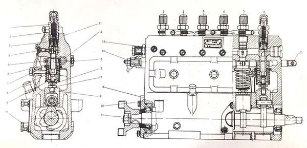 φ12 diameter fuel pump plunger P511 heavy machinery engine aftermarket injection element